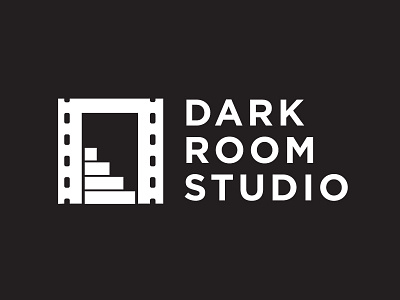 Dark Room Studio branding design icon logo minimal type vector