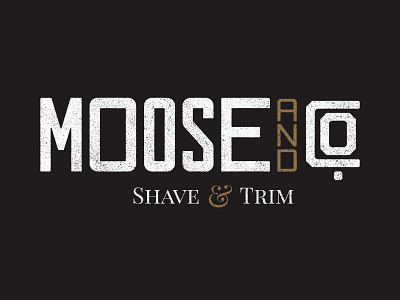 Moose Co branding design icon lettering logo type typography vector