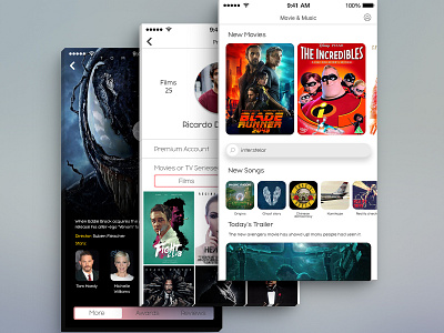 Movie and Music app