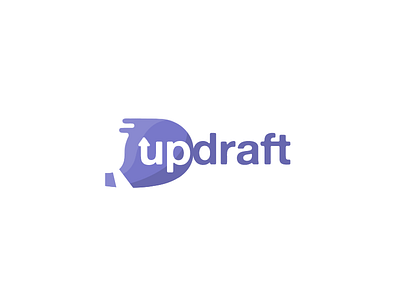 Updraft - hot air balloon logo dailylogochallenge