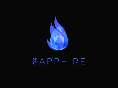 Sapphire - Flame logo dailylogochallenge