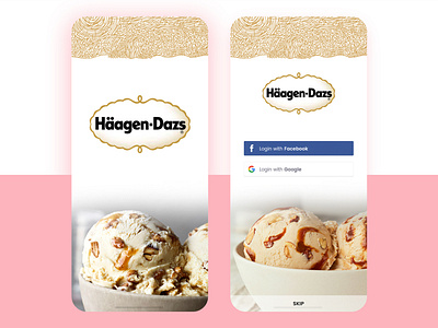 Ice Cream Mobile App, UI/UX and Interaction Design animation app branding design graphic design icon identity illustration ios logo mobile typography ui ux vector web website