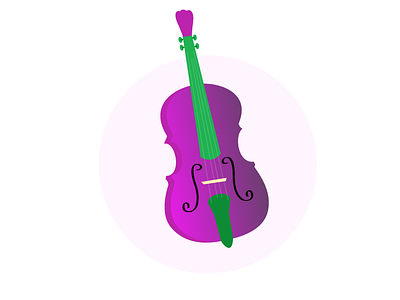 Violin illustration illustration instrument music violet violin