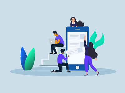 App development illustration