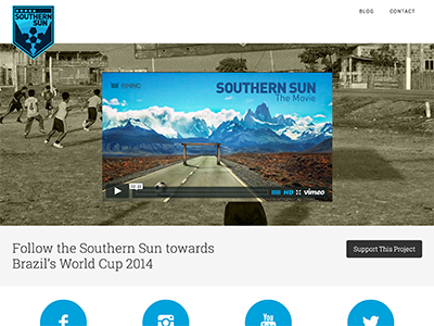 Southern Sun Movie Website responsive soccer ui web design wordpress
