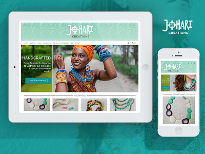 Johari Creations Website ecommerce responsive ui web design wordpress