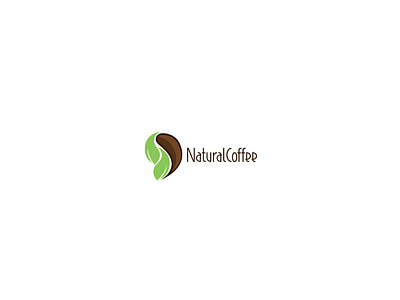 Natural Coffee Logo art branding clean coffee coffee bean coffee cup coffee logo coffee shop creative creative design creative logo design design icon illustration leaf logo logo natural logo nature logo typography vector