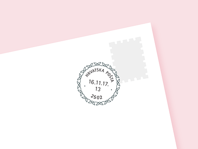 Circular Date Stamp date letter post stamp