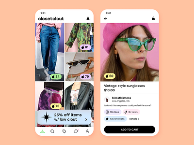 #DesignSlices UI Challenge 07 - Passion for fashion designslices designslicesuichallenge fashion marketplaces secondhand uiux uxuidesign zerowaste