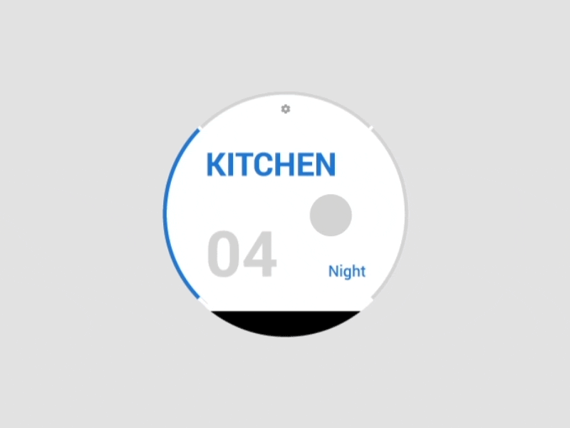 Switch UI | Groups and Profiles controls house home interaction smartwatch ux ui wear android switch
