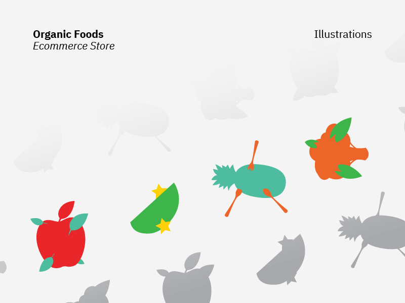 Organic Foods | Ecommerce Illustrations vector ecommerce food organic illustration