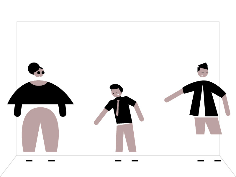Unused Characters vector illustration character
