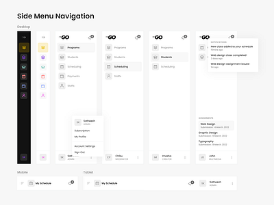 Side Navigation