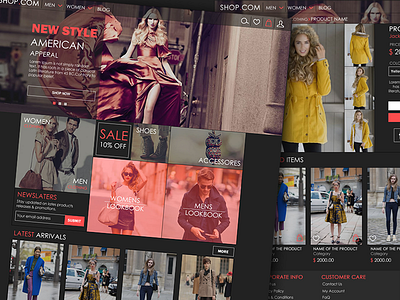E-Commerce Fashion Store UI Redesign apparel design ecommerce iamirfanfaiz shopping ui uidesign ux