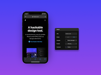 Framer Package: iOS Safari