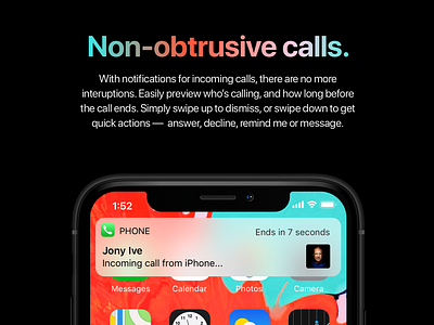 iOS 13 Concept - Incoming Calls apple concept design ios ui