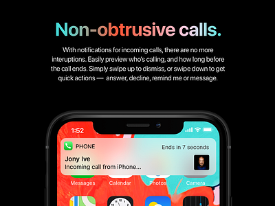 iOS 13 Concept - Incoming Calls