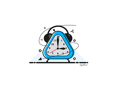 Take Time alarm analog clock design dribbble flat gigantic illustrator table watch time vector watch