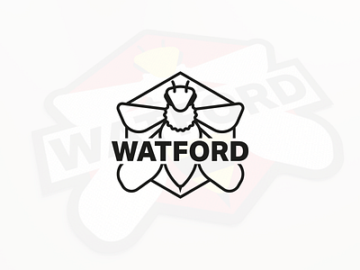 WATFORD LOGO TEST bee bee logo contest football football club football logo patch patch design symbol watford