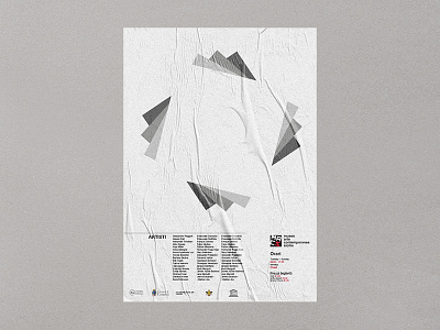 Poster MACS - Museo Arte Contemporaneo Sicilia 1/3 art brandidentity branding contemporary design dribbble graphic graphicdesign museum posterdesign