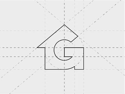 Logo Concept X Green House brand branding grid grid logo identity logo marca marchio