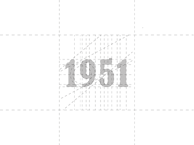 Letters design X 1951 branding grid logo logotype marca marchio visual visual identity