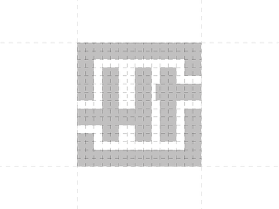 HT Logo Concept brand branding grid identity logo logotype marca monogram visual