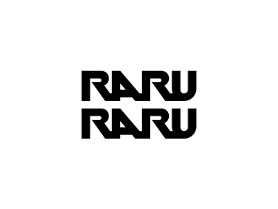 RARURARU branding design fashion graphic identity logo minimal type typography visual