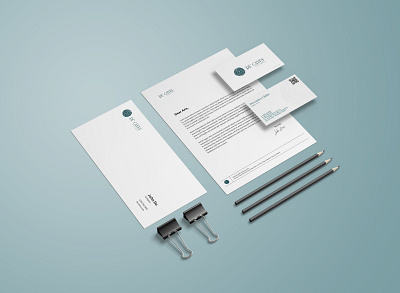 Minimalist Stationery Mockup branding creative design design illustration minimal stationary design stationery design