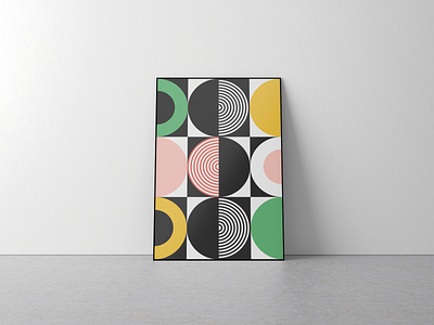 Geometric design poster