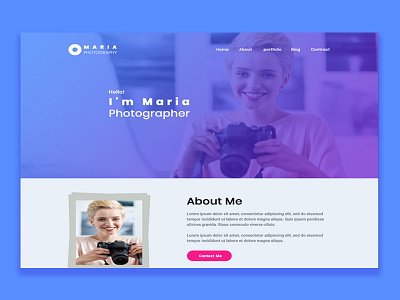 Photography Portfolio Landing Page