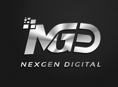 nexgen digital agency logo agency branding design digital logo
