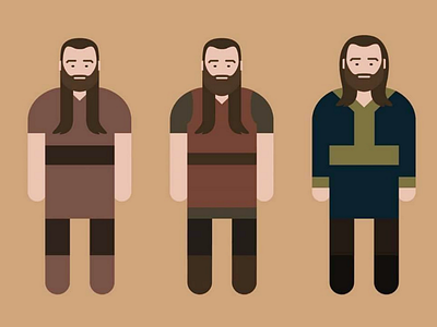 Evolution Duc Rollo Lothbrok minimalism vectoriel vikings