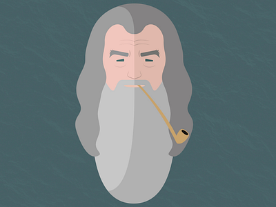Gandalf graphic design illustration lotr thelordoftherings