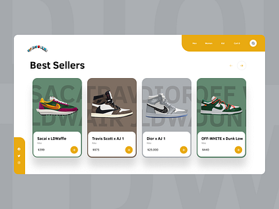 Sneaker Store Website Concept