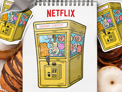 Bake Squad Concept Art character concept design graphic design illustration illustrative netflix sweets vector design