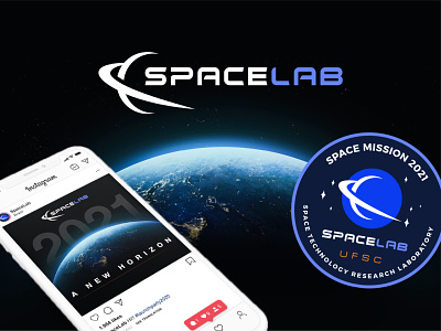 SpaceLab brand identity project brand identity branding brasil graphic design logo logo design logomark logotype satelite space space exploration spacex