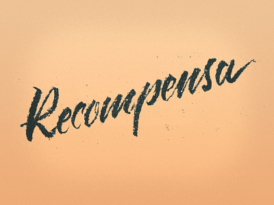 Recompensa calligraphy raw scan