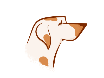 A second dog dog logo pointer wip