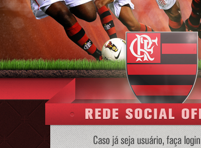 Landing Page akzidenz flamengo futebol soccer social texture web