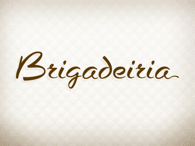 Brigadeiria 40s candy chocolate custom identity lettering logotype script wip