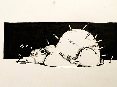 Inktober Day 2 - Tranquil character design ink inktober tranquil