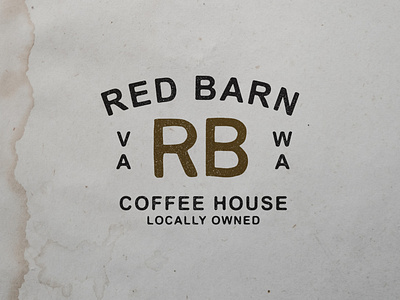 Red Barn Coffee House art branding design graphic design illustration illustrator logo minimal type vector