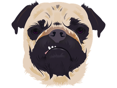 Pug adobe animal cartoon dribbble illustration illustrator invitation new pet vector