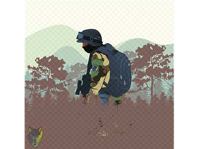 Baj Soldier adobe cartoon dribbble illustration illustrator invitation new vector