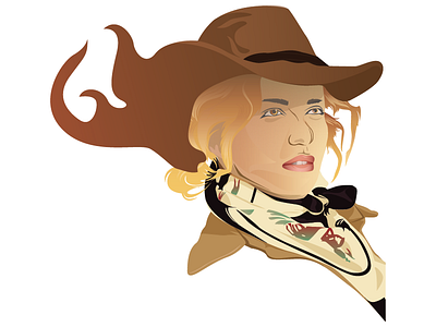 Cowgirl adobe cartoon commision cowgirl dribbble halloween illustration illustrator invitation new sellers typography vector