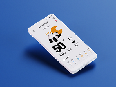 clear_night weather app design illustration ui