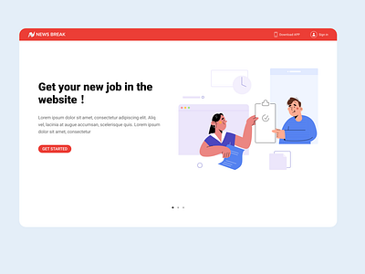 Job illustration illustration oneboarding ui vector