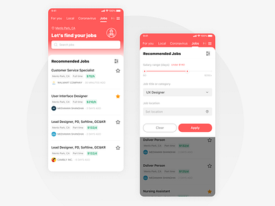 Find your jobs app design jobs local ui ux