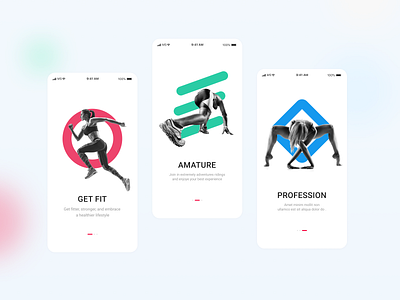 Sports on boarding_Fitness App app design oneboarding ui ux